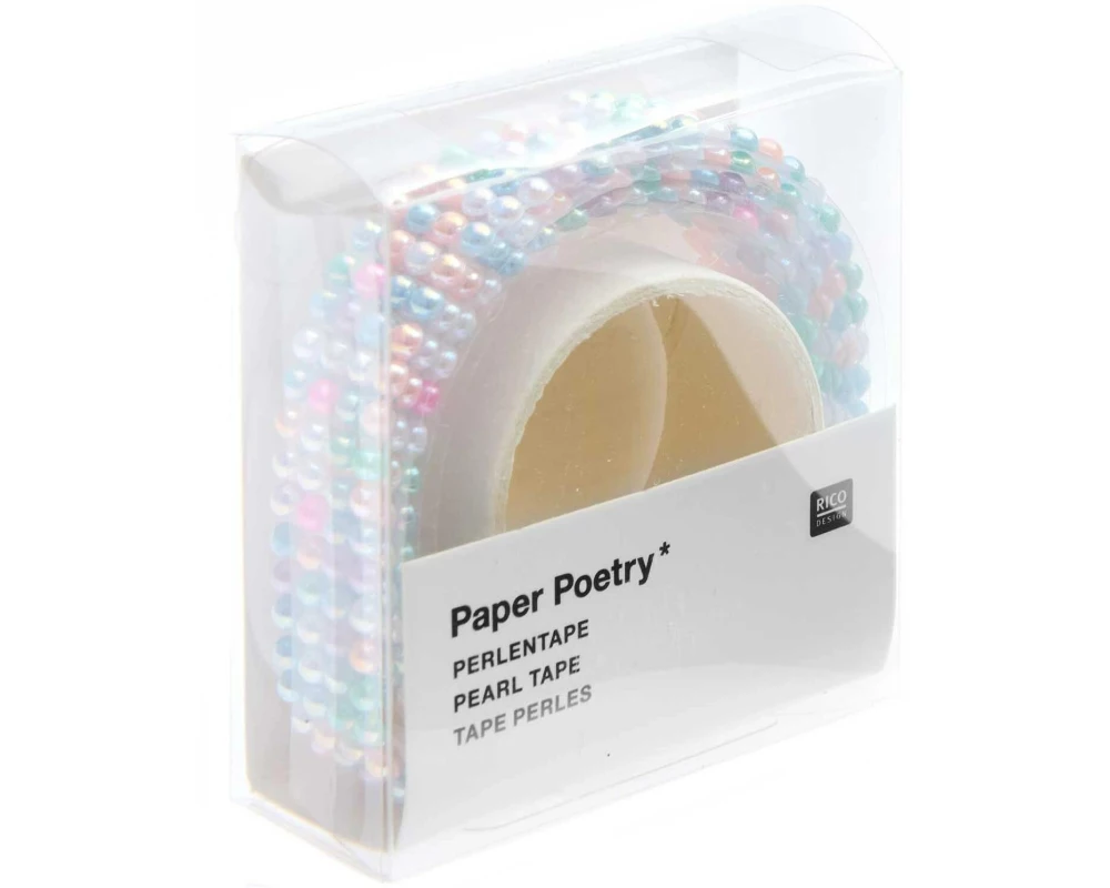 Rico Design Perlensticker Paper Poetry 50 cm, 1 Stück Mehrfarbig