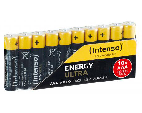 INTENSO Energy Ultra AAA LR03 7501910 Alkaline 10pcs shrinked pack