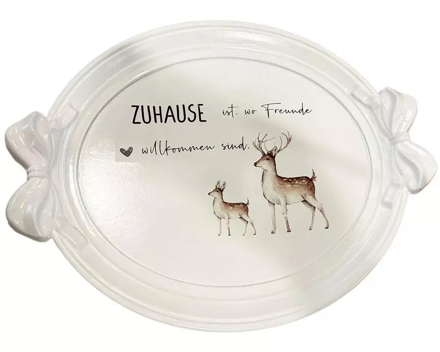 Dameco Weihnachtsdeko Zuhause ist da, wo Freunde... 45 x 36 cm