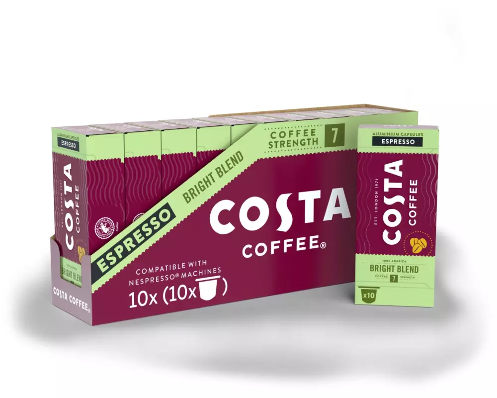 Costa Coffee Kaffeekapseln Bright Blend 100 Stück
