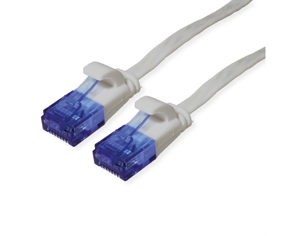 VALUE Patchkabel Cat.6A (Class EA) UTP, extra-flach, grau, 1,5 m