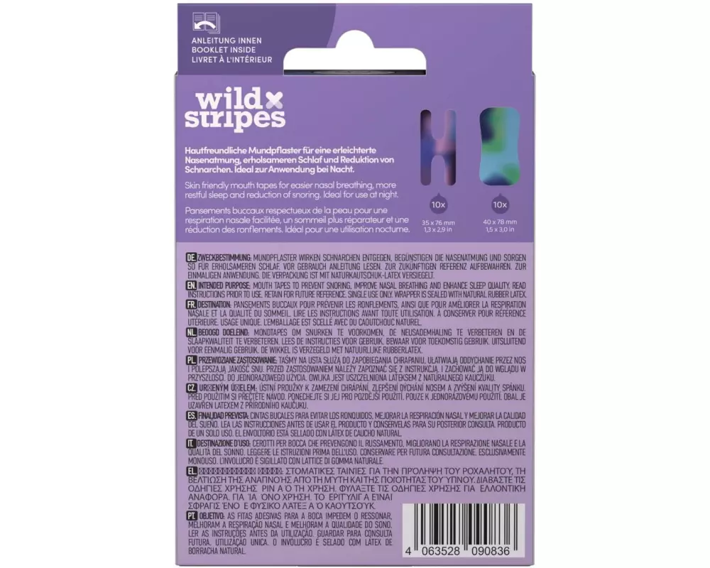 Wild Stripes Pflaster Mouth Patches Sunset 20 Stück