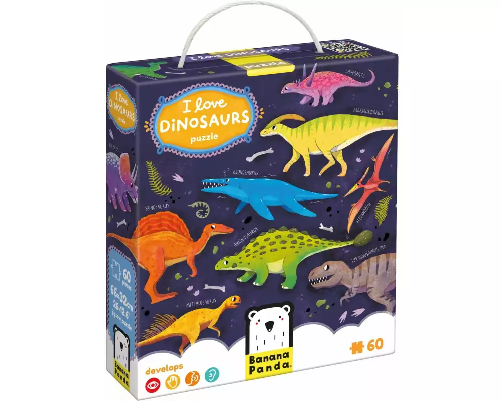 Banana Panda Puzzle Ich liebe Dinosaurier
