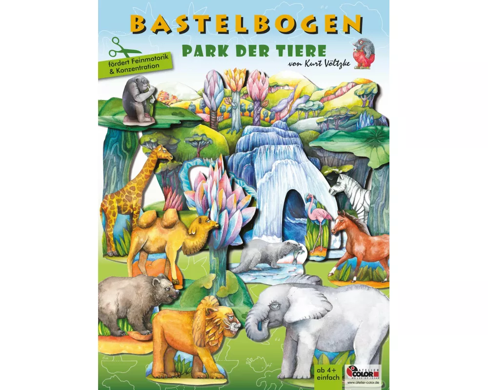 Tiere aus Papier basteln Bastelbogen Ausschneidebogen