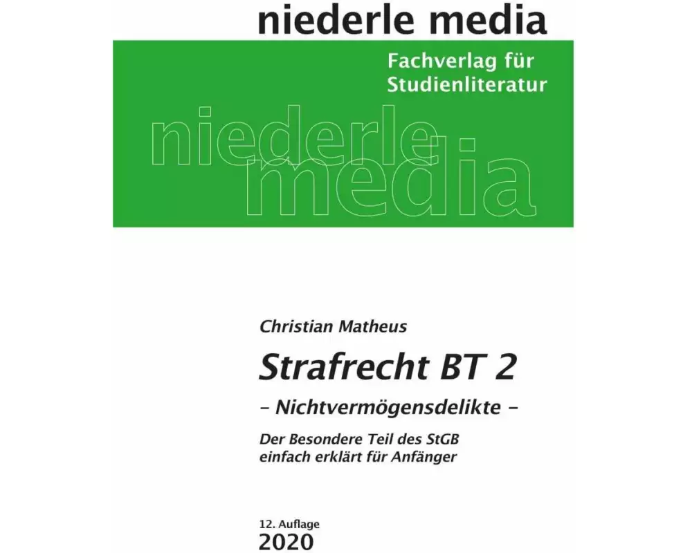 Strafrecht BT 2