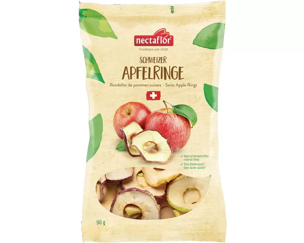 Nectaflor Schweizer Apfelringe 90 g