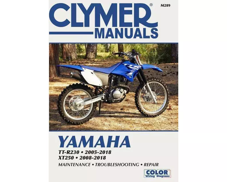 Yamaha TT-R30 and XT250 (2005 - 2018) Clymer Repair Manual