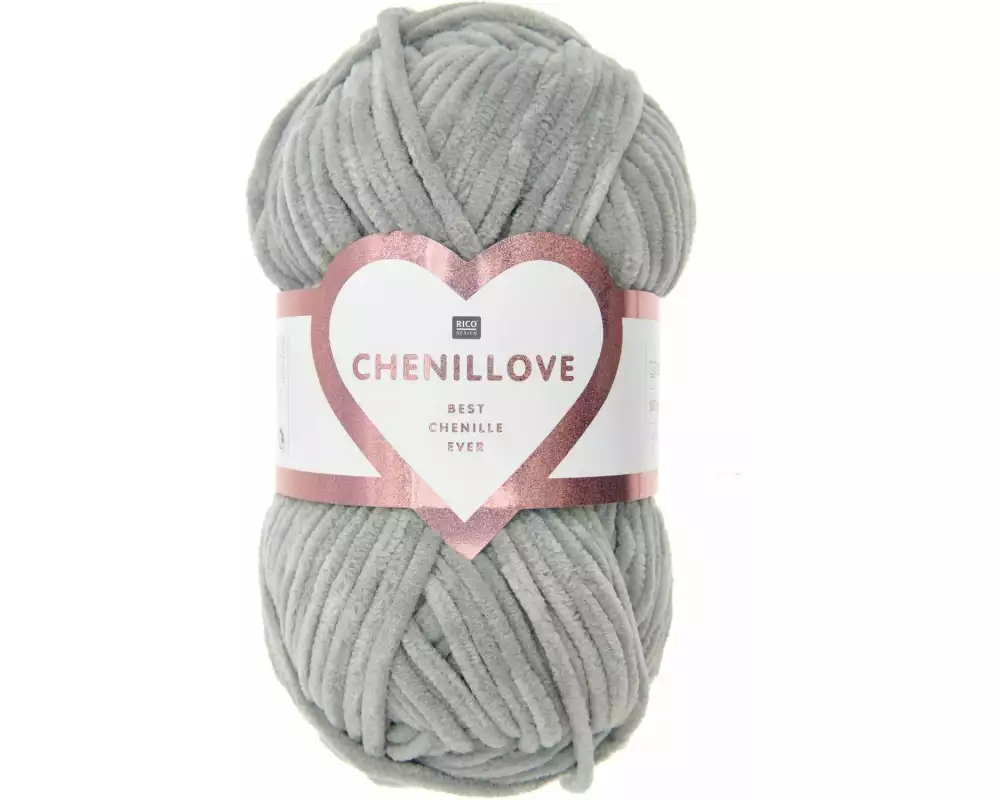 Rico Design Wolle Chenillove 100 g, Grau