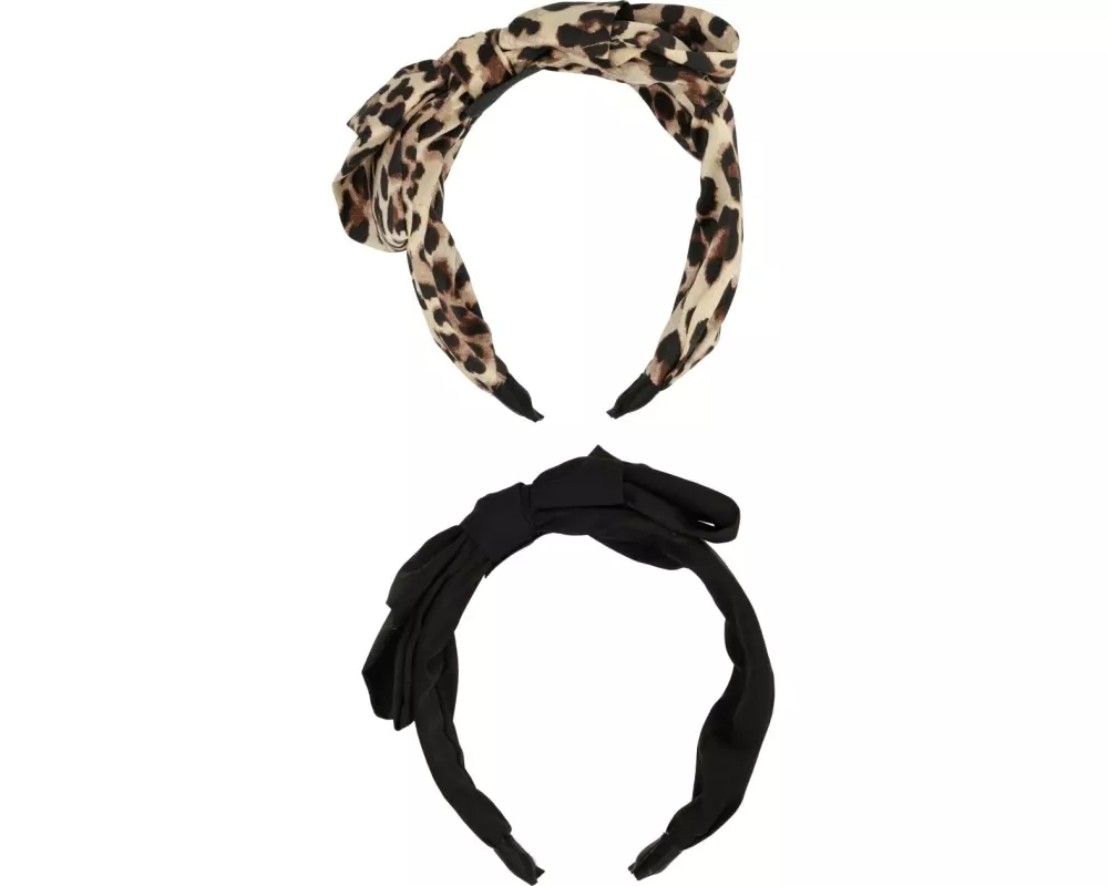 Trisa Accessoires Haarreifen Set Schwarz/Leo