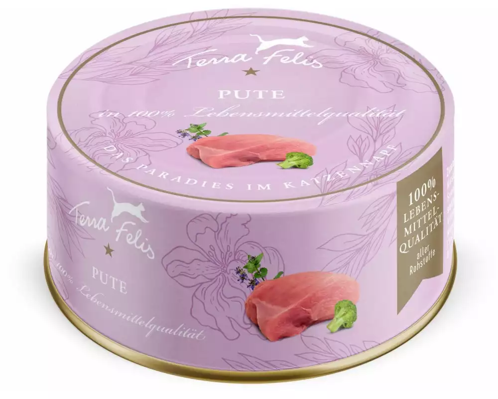 Terra Faelis Nassfutter Adult getreidefrei mit Pute, 80 g
