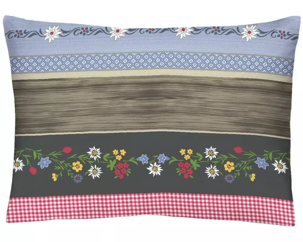 Home Fashion Kopfkissenbezug Kuhglocken Mehrfarbig, 65 x 65 cm