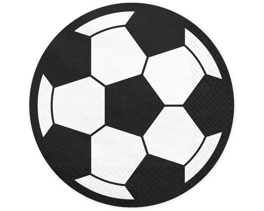 Partydeco Papierservietten Fussball 13.5 cm, 20 Stück