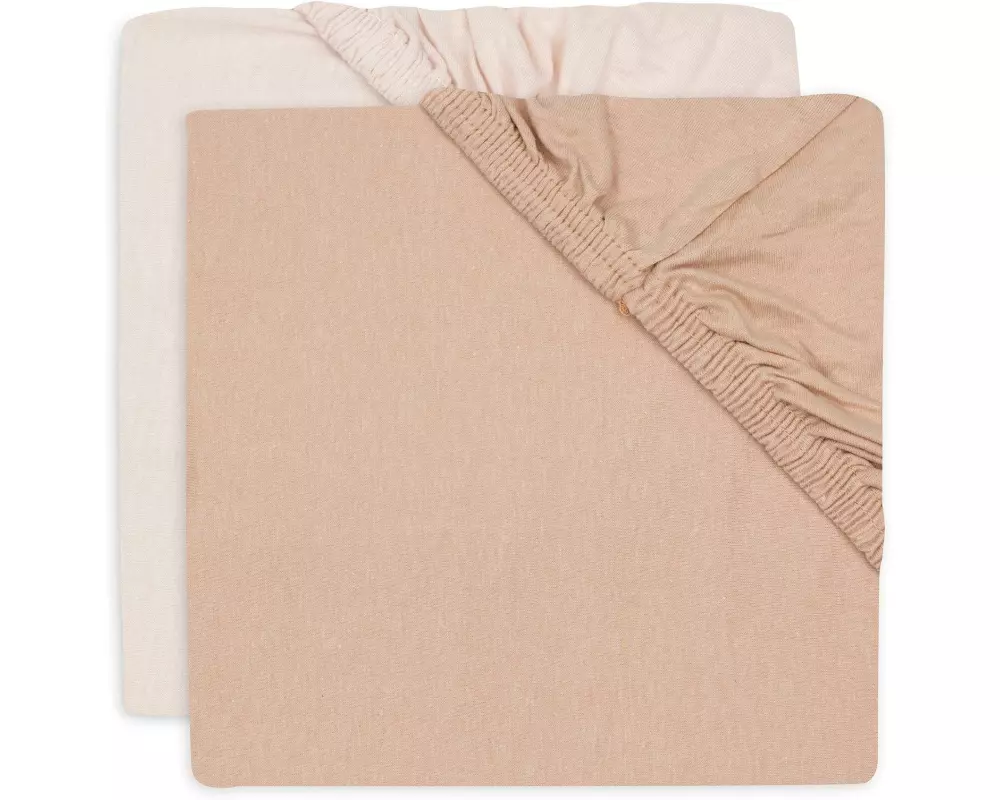 Jollein Jersey – blush/Wild Rose - 2 Stück 90 x 50 cm, Pink