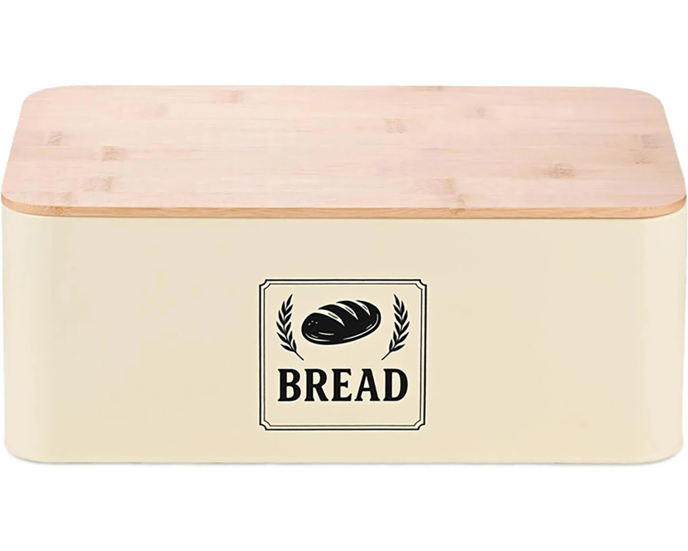 relaxdays Brotkasten Retro Beige