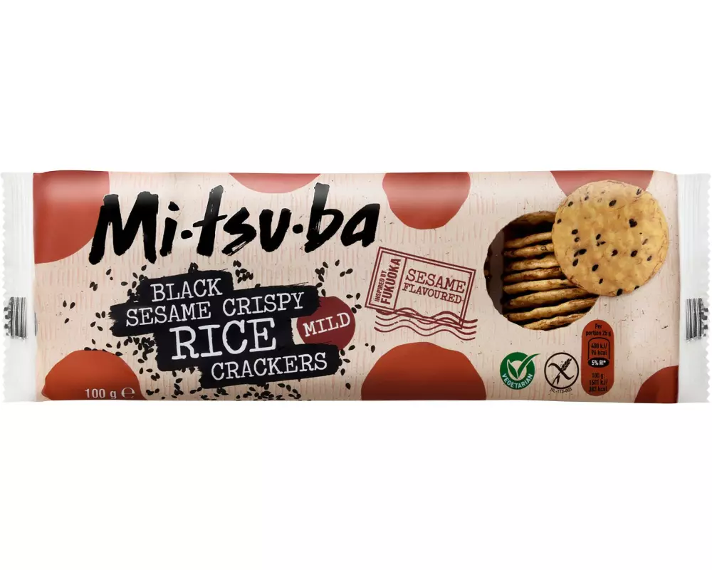 Mitsuba Reiscracker – black Sesame 100 g