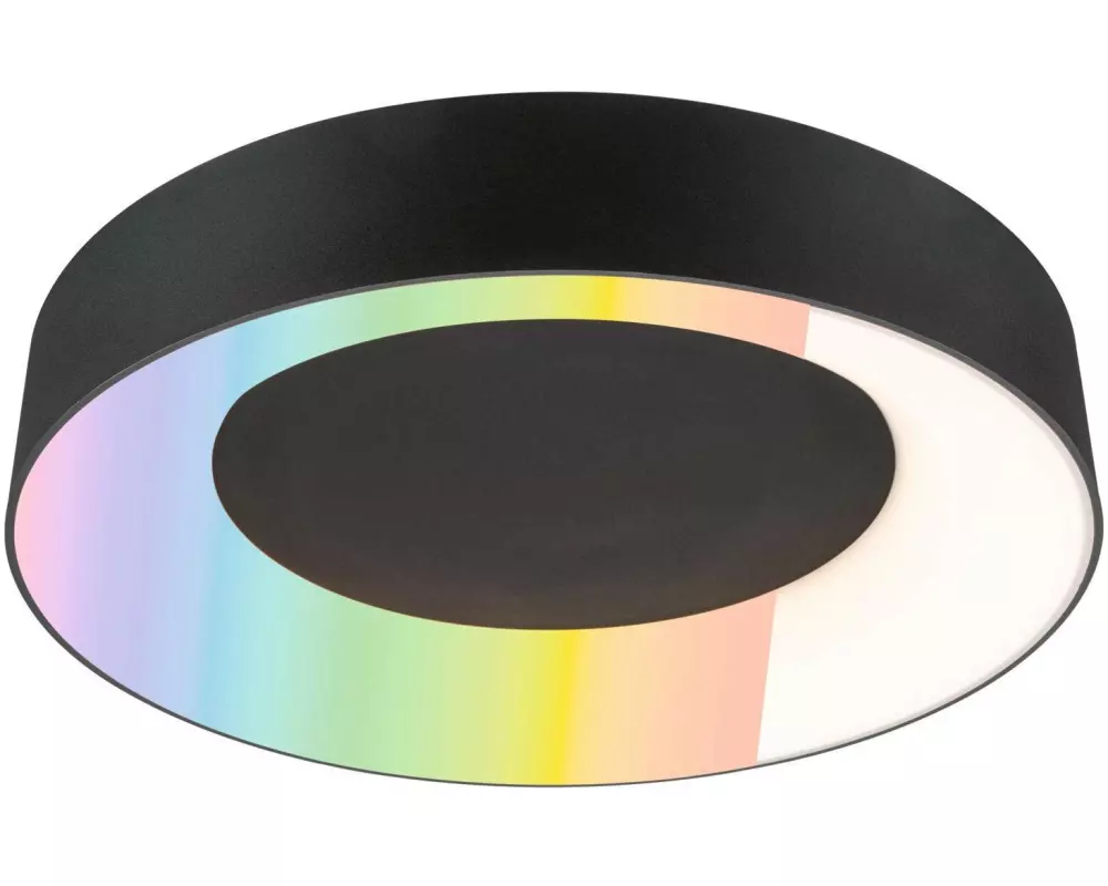 Paulmann Deckenleuchte Casca IP44, Schwarz matt