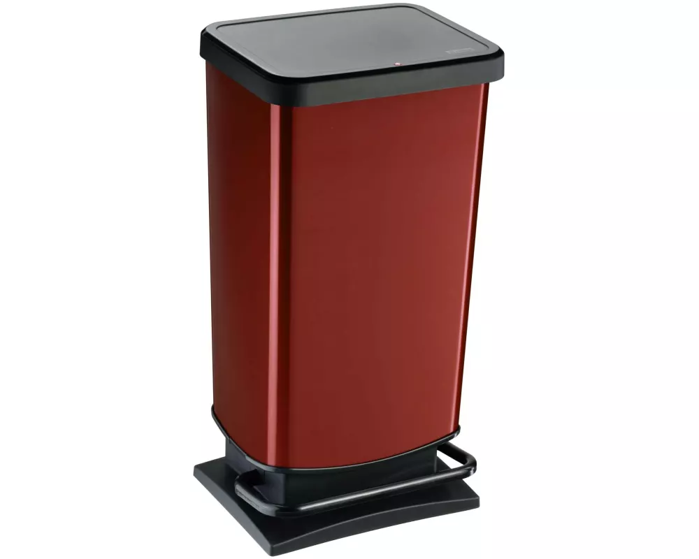 Rotho Treteimer Paso 40 l, Rot metallic