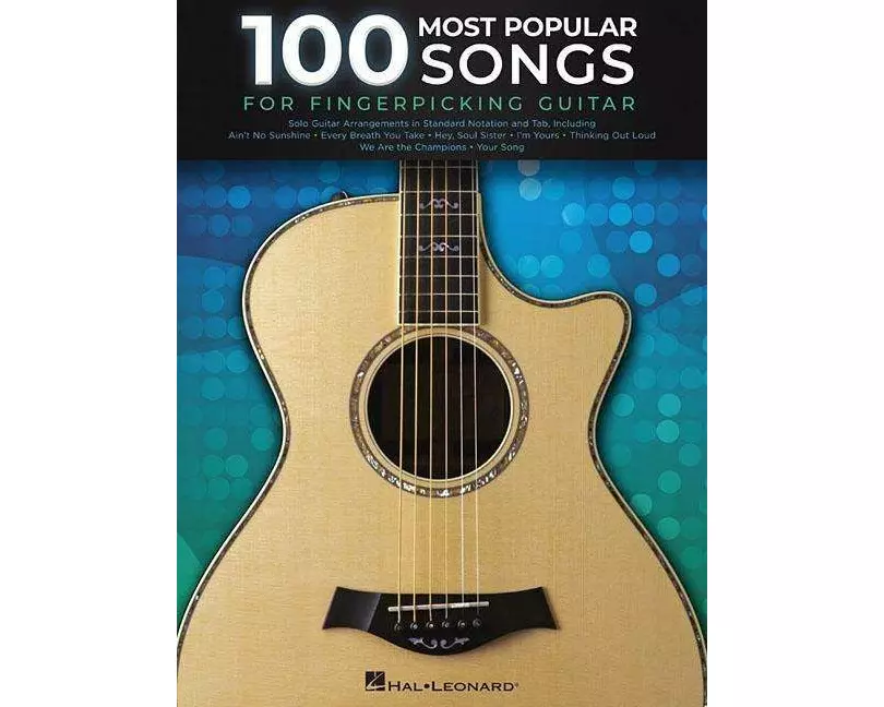 100 Most Popular Songs for Fingerpicking Guitar: Solo Guitar Arrangements in Standard Notation and T
