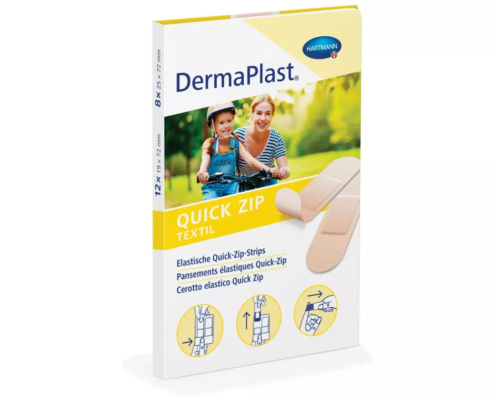 DermaPlast Pflaster Quick Zip Textil 20 Stück