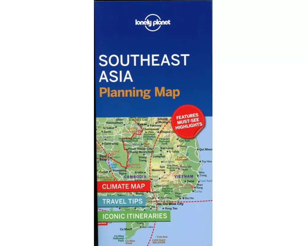 Lonely Planet Southeast Asia Planning Map