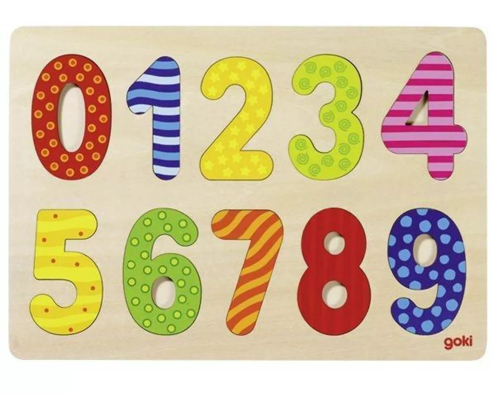 Einlegepuzzle Zahlen 0-9