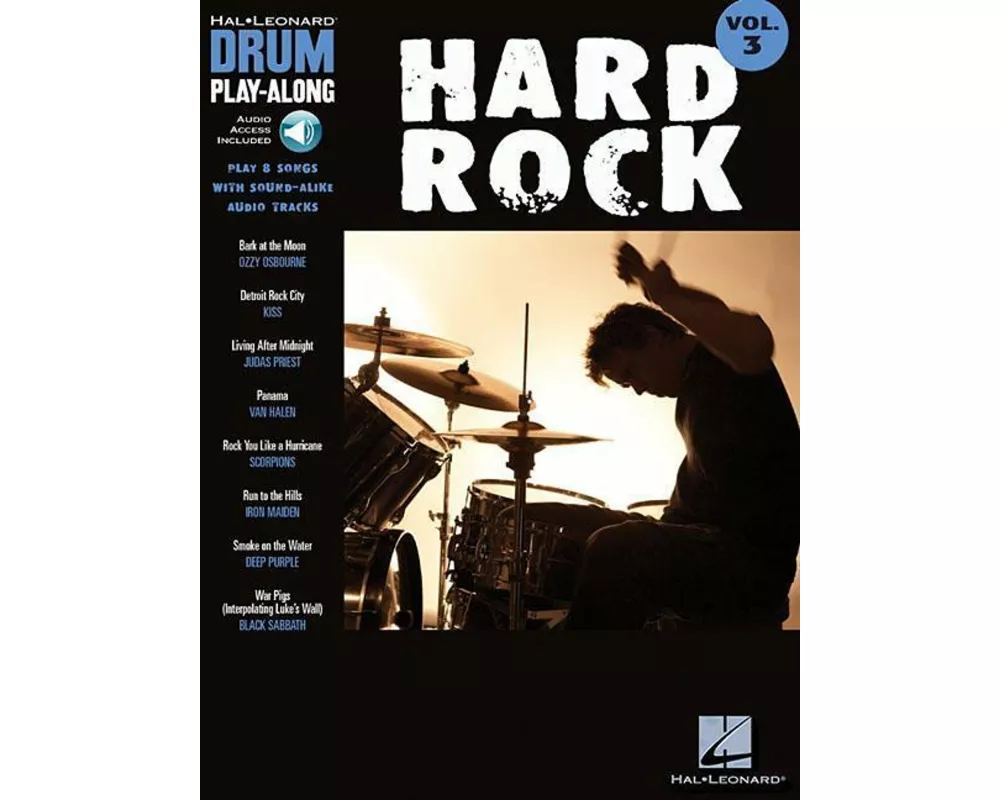 Hard Rock - Drum Play-Along Volume 3 Book/Online Audio