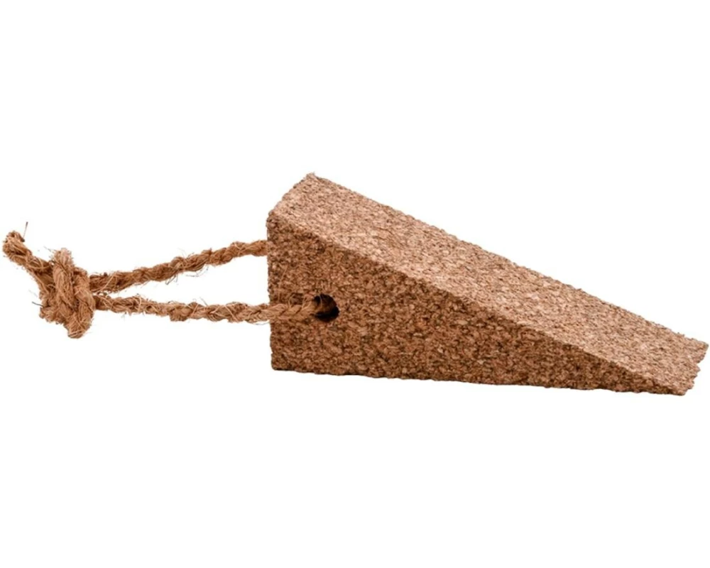Esschert Design Türkeil Kork mit Seil braun 11.5 x 5 x 4.5 cm