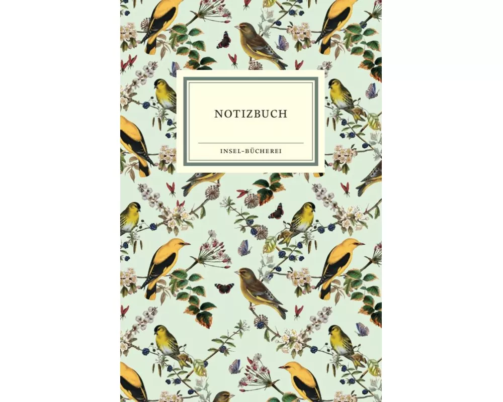 Notizbuch Insel-Bücherei »Singvögel mint«