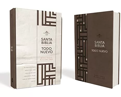 RVR60, Santa Biblia, Nuevo Creyente 'Todo Nuevo', Leathersoft, Café, Comfort Print