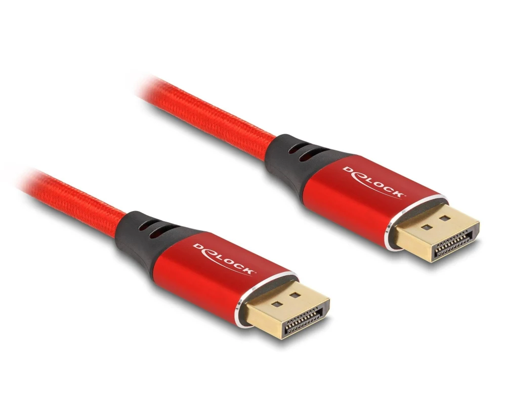 Delock Kabel 16K 60 Hz DisplayPort - DisplayPort, 2 m, Rot