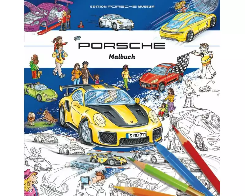 Porsche Malbuch für Kinder