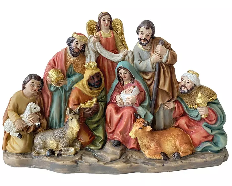 Botanic-Haus Krippenfiguren Krippenblock 8 cm,aus Polyresin