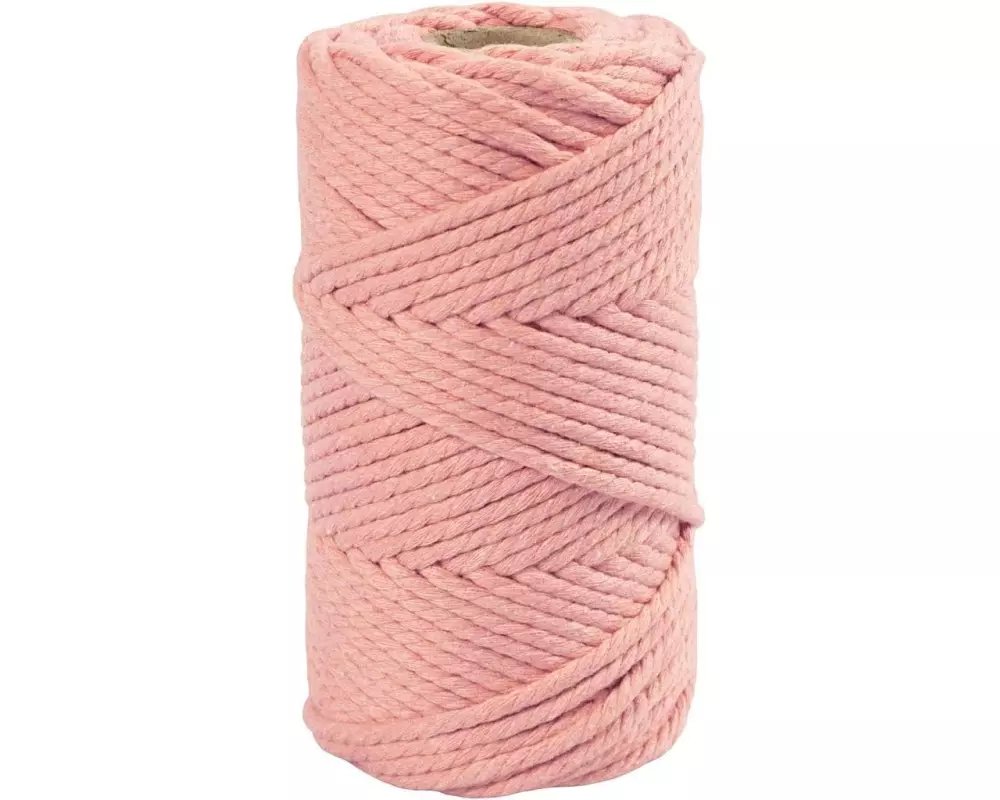 Creativ Company Baumwollgarn Macramé Kordel Rosa