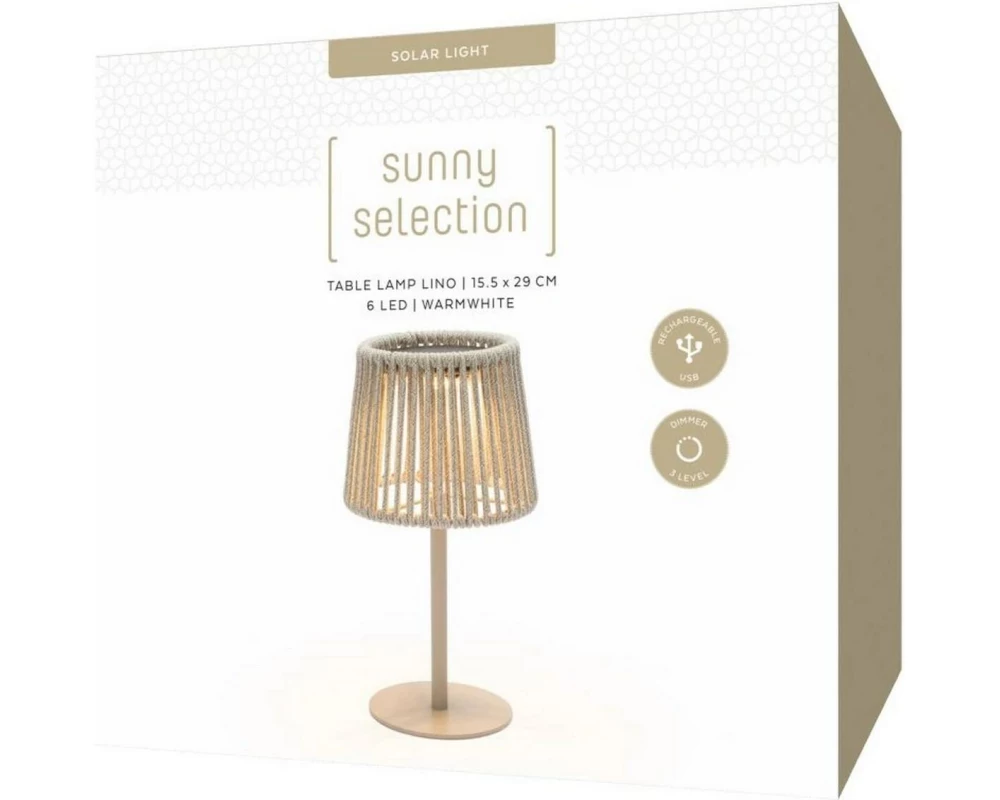 STT Tischleuchte Lino Beige