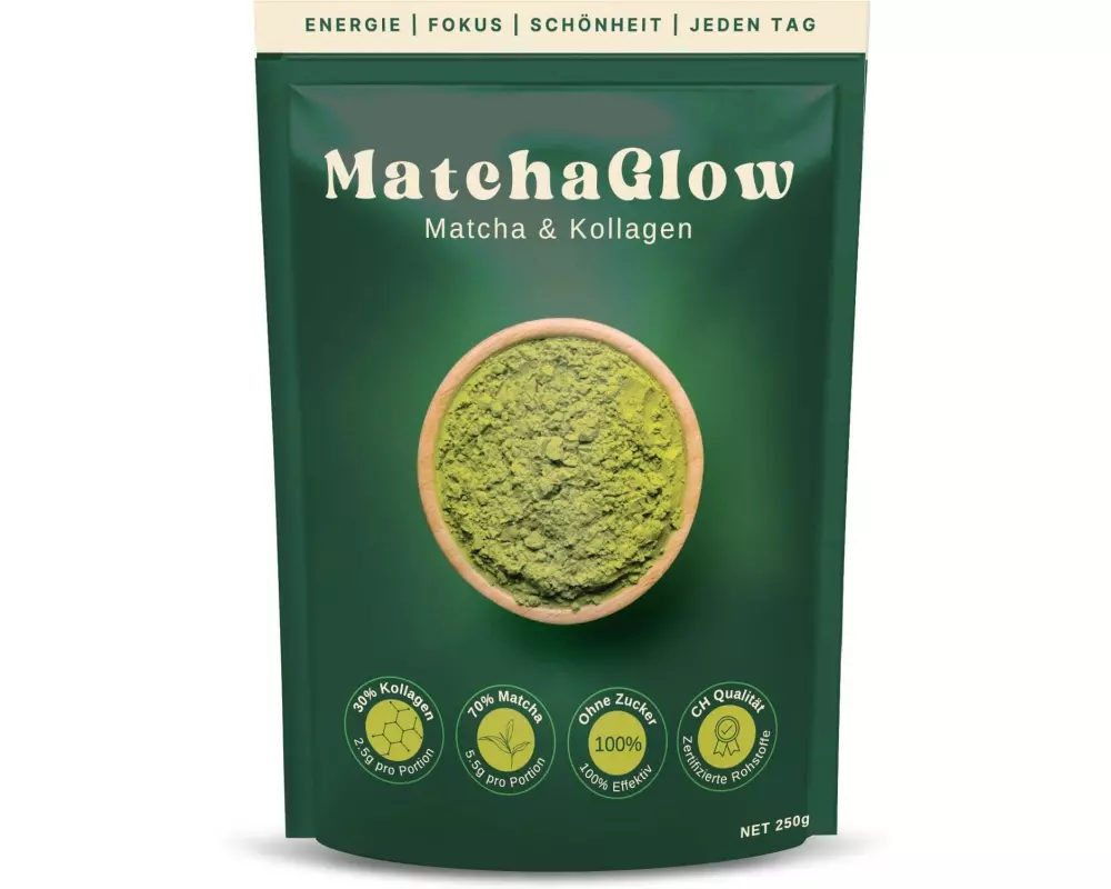 MatchaGlow MatchaGlow Matcha-Kollagen Pulver 30 Portionen à 8g