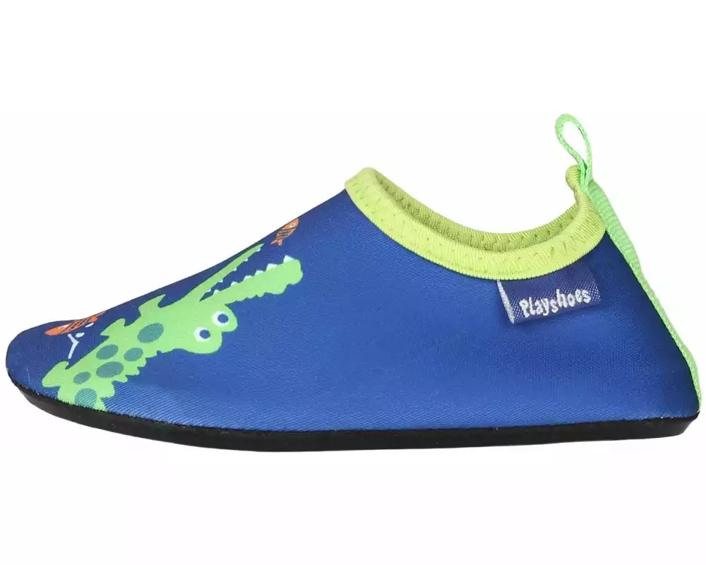 Playshoes Badeschuhe Barfuss Krokodil Marine Gr. 24-25