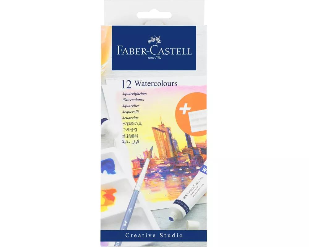 Faber-Castell Aquarellfarbe Watercolour Tuben 12er Set