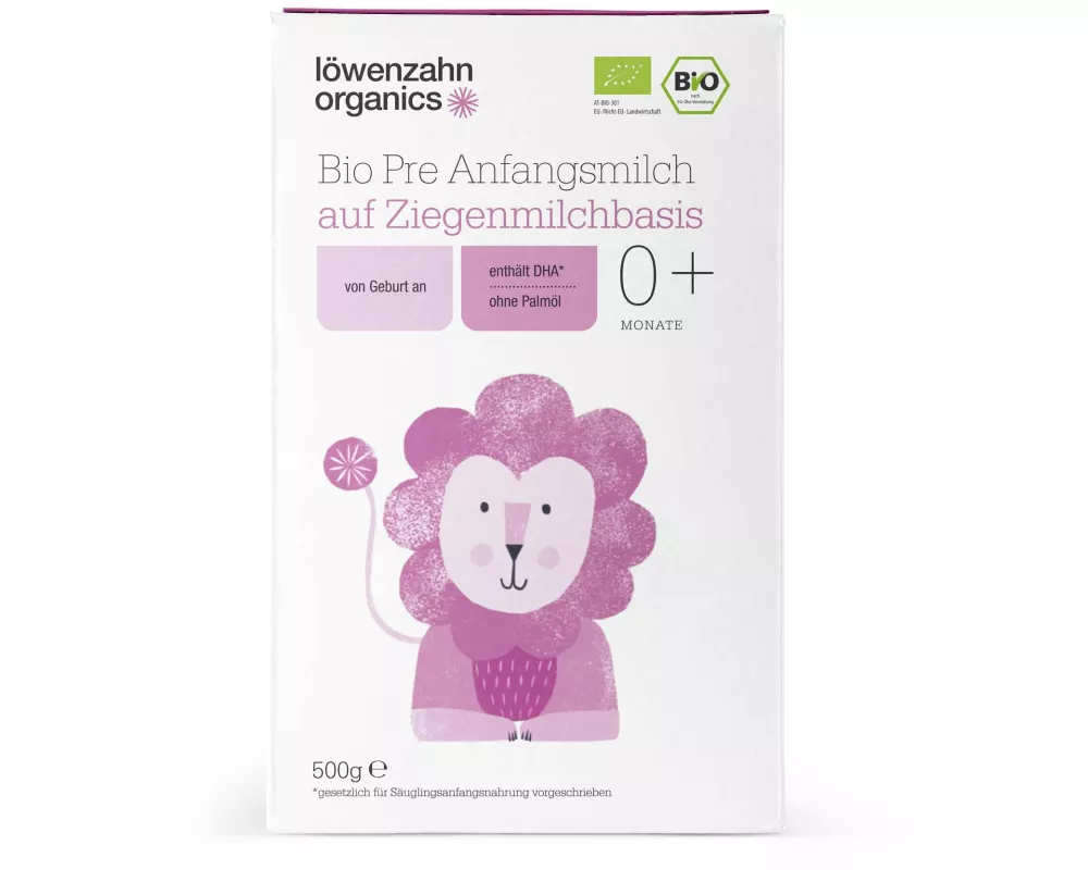 löwenzahn organics Anfangsmilch Bio Pre Ziegenmilchbasis 500 g