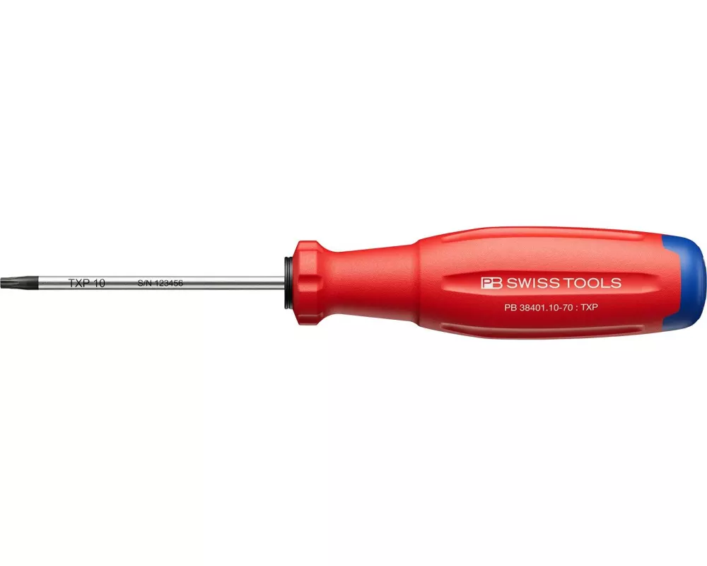 PB Swiss Tools Schraubenzieher PB 38401.10-70 Torx Plus 10 Rot