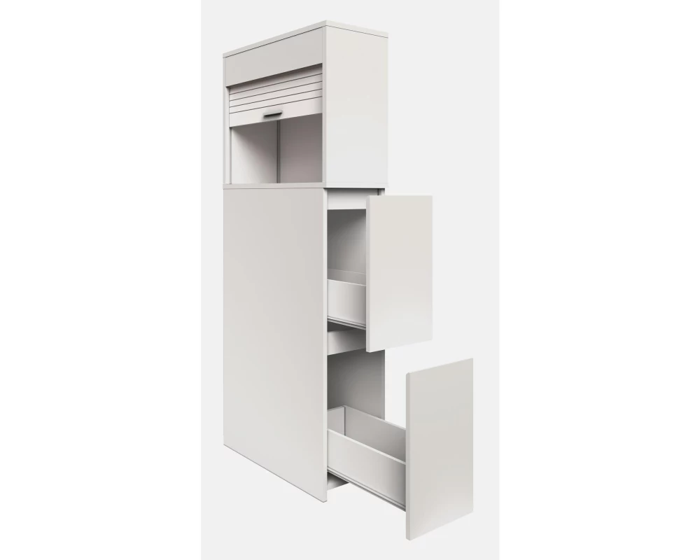VCM Badezimmerregal Tasalo 25 x 131 cm, Weiss