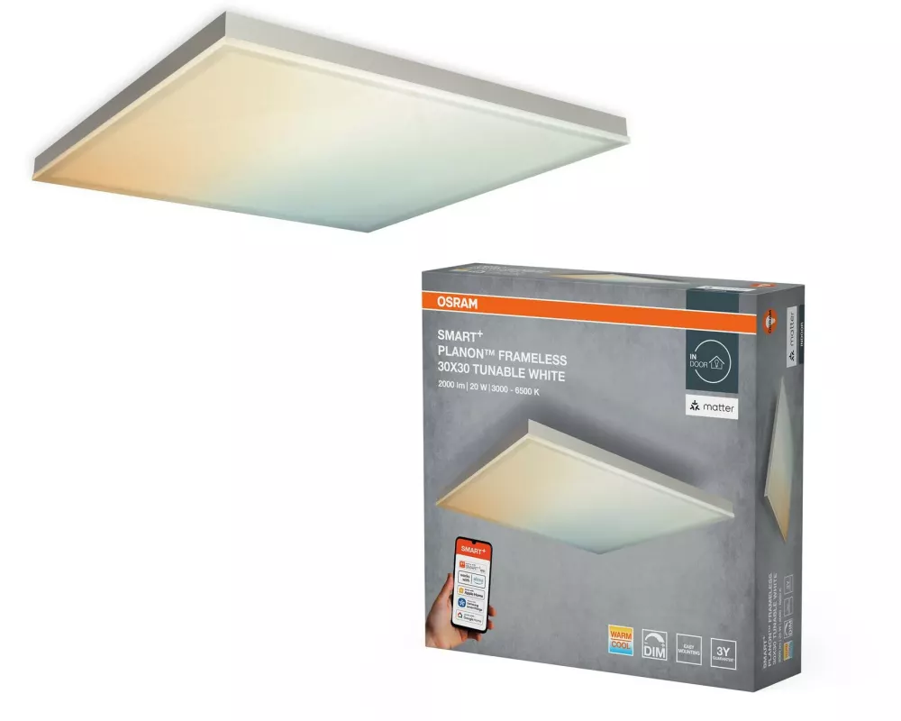 OSRAM LED-Panel SMART+ Matter Frameless Square 300 x 300 mm, TW