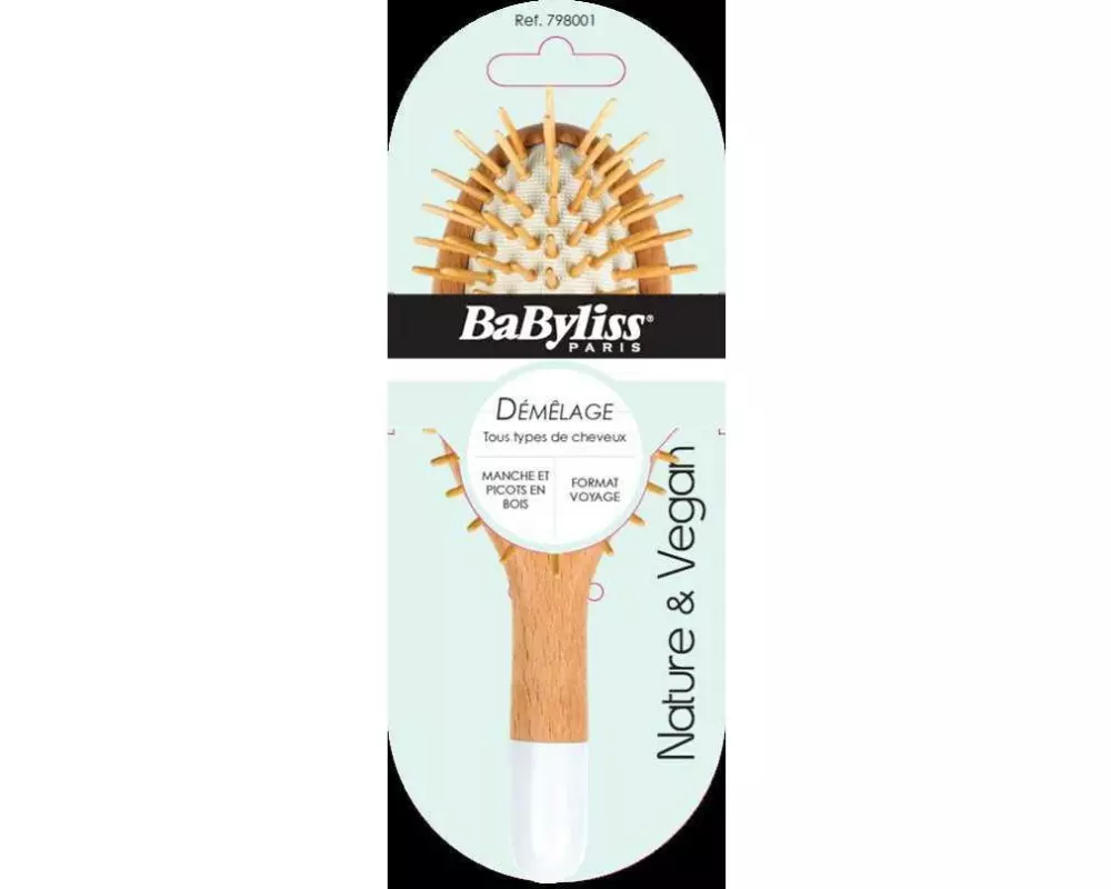 Babyliss Pneumatische Holzbürste mit Holznoppen