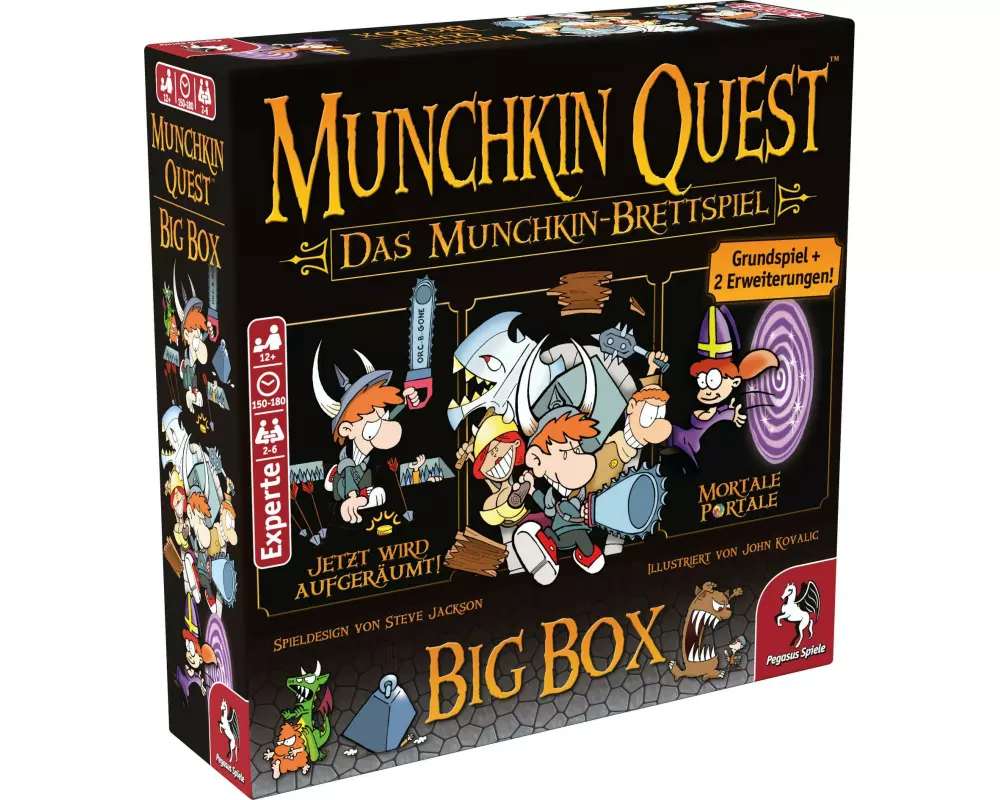 Pegasus Spiele Expertenspiel Munchkin Quest Big Box -DE-