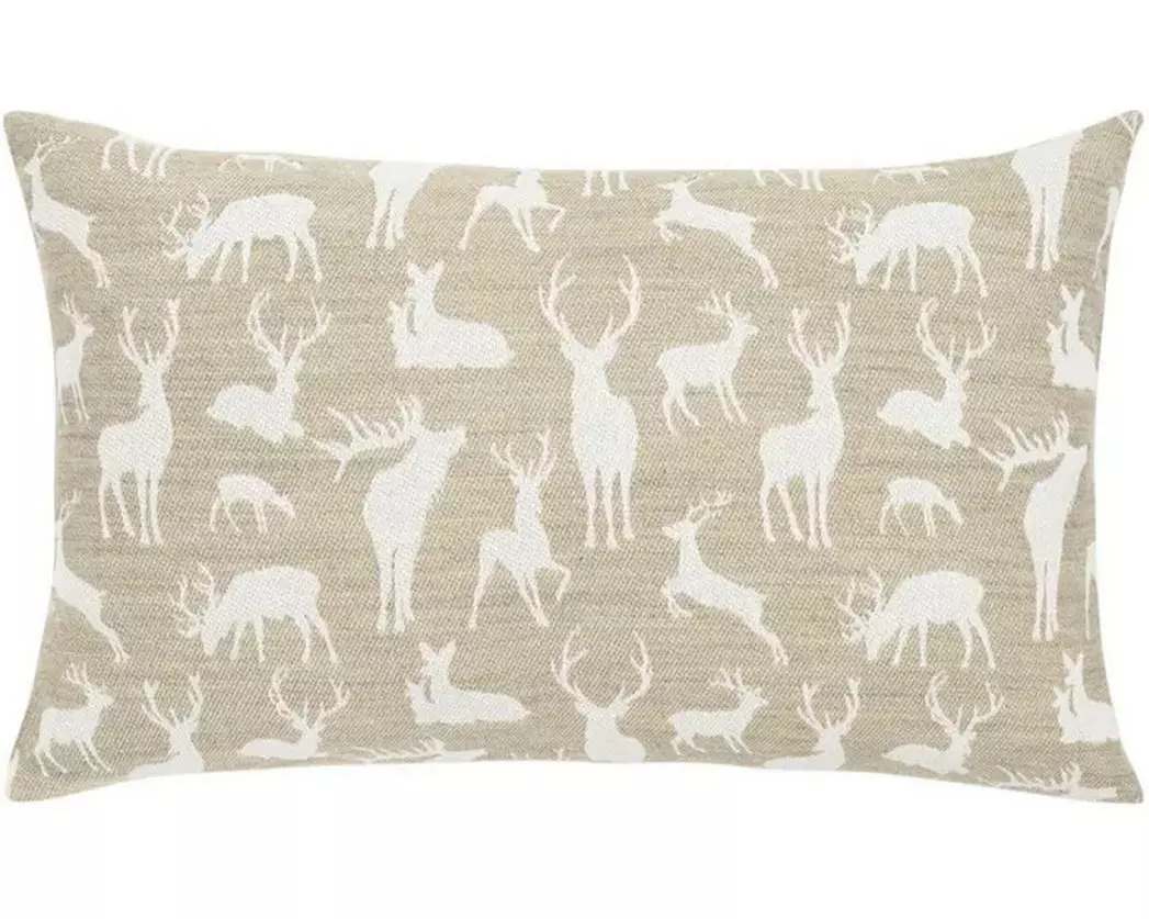 pad Kissenbezug Herd 60 x 35 cm, Beige/Weiss