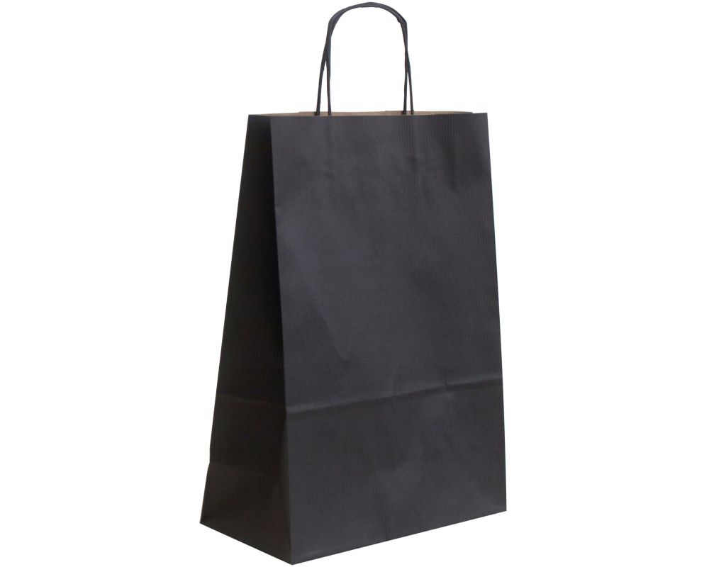 NEUTRAL Tragtaschen Allegra schwarz SDF26-798 Kraft,110g, 26x12x36cm 25 Stk.