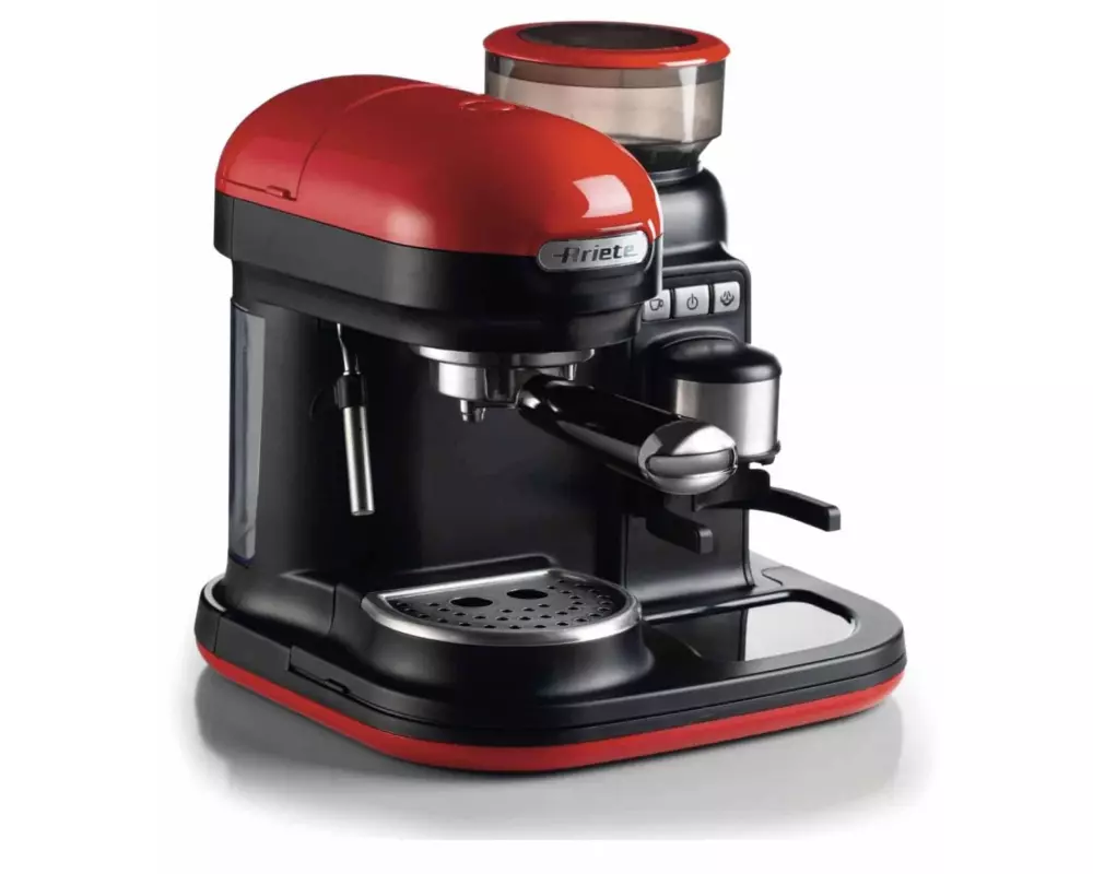 Ariete Portionskaffeemaschine MODERNA Rot/Schwarz