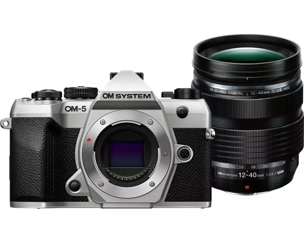 OM-System Fotokamera OM-5 Mark II Silber + 12-40 mm F2.8 PRO II Kit