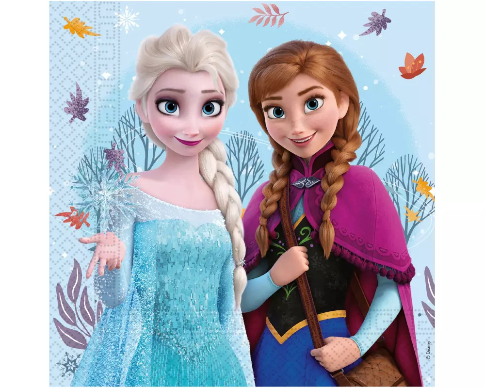 We fiesta Party Servietten Die Eiskönigin 2 33 x 33 cm, 20 Stück, Blau