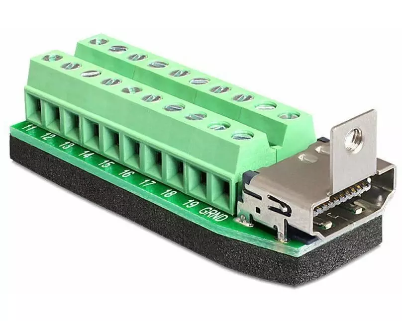 Delock Adapter HDMI f 22 Pin Terminalblock
