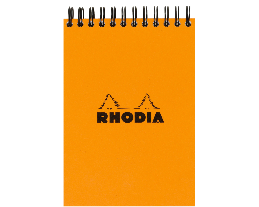 RHODIA Spiralblock orange A7 11500C kariert 80 Blatt